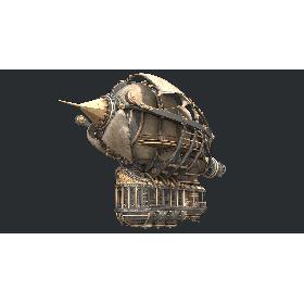 3D model Airship Steampunk